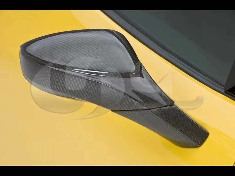 New Condition 2010-2014 F458 Italia Coupe & Spider Side Mirror Frame Replacement Dry Carbon Fiber Mirror Cover Frame